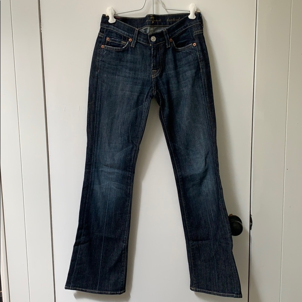 7 For All Mankind - Dark Bootcut Jeans